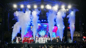 Lễ hội K-pop Lovers Festival 2024 trong các ngày 17-18/8 tại Quảng trường Đông Kinh Nghĩa Thục, khu phố đi bộ hồ Gươm, Hà Nội. (Ảnh: ANH TUẤN)