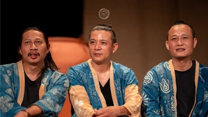 Ba nghệ sĩ Nguyễn Đức Minh, Nguyễn Quang Sự, Đinh Anh Tuấn