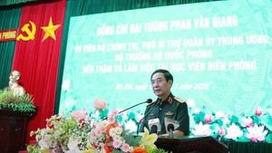 Đại tướng Phan Văn Giang phát biểu tại sự kiện. (Ảnh: qdnd.vn)