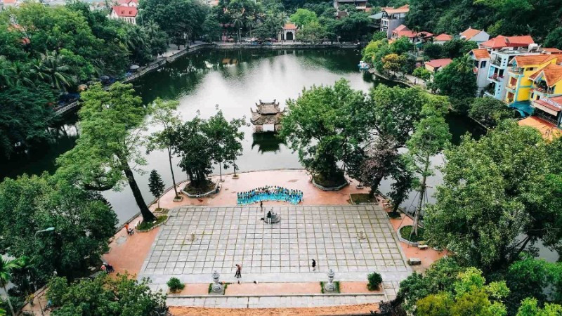 Khu di tích quốc gia đặc biệt chùa Thầy (xã Quốc Oai) - Ảnh: Xuân Trường.