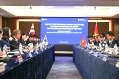 Toàn cảnh Kỳ họp lần thứ 20 Ủy ban liên Chính phủ Việt Nam-Hàn Quốc. (Ảnh: Đại sứ quán Việt Nam tại Hàn Quốc)