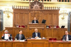 Đại sứ Bùi Lê Thái, Trưởng đoàn Việt Nam đã tham dự các sự kiện và tiến hành các hoạt động của Đoàn trong khuôn khổ Diễn đàn chính trị Á-Âu lần thứ 6. (Ảnh: Đại sứ quán Việt Nam tại Hungary)