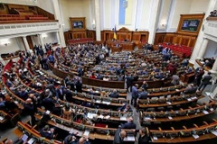 Toàn cảnh một phiên họp Quốc hội Ukraine ở Kiev. (Ảnh tư liệu: AFP/TTXVN)