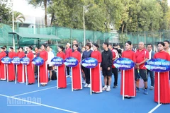 Giải Quần vợt hữu nghị thu hút sự tham gia của các vận động viên đến Đại sứ quán các nước tại Hà Nội.