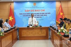 Toàn cảnh buổi gặp gỡ báo chí. (Ảnh: KHÁNH LAN)