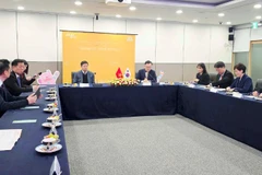 Toàn cảnh buổi làm việc. (Ảnh do Đại sứ quán Việt Nam tại Hàn Quốc cung cấp)