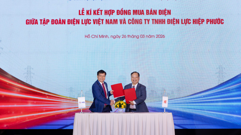 Đại diện Tập đoàn Điện lực Việt Nam (EVN) và Công ty Trách nhiệm hữu hạn Điện lực Hiệp Phước ký kết Hợp đồng mua bán điện (PPA) cho Dự án Nhà máy điện LNG Hiệp Phước-Giai đoạn I.