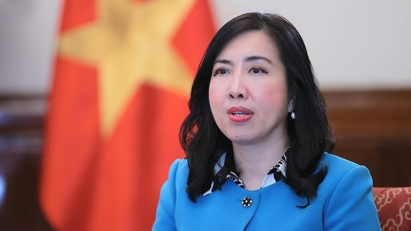 Thứ trưởng Ngoại giao Lê Thị Thu Hằng. (Ảnh: An Đăng/TTXVN)