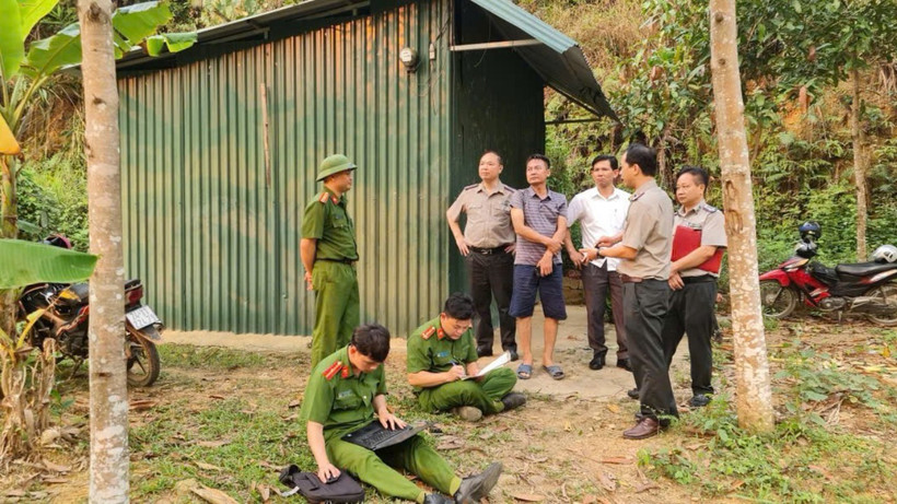 Các lực lượng thực hiện thi hành án trên địa bàn tỉnh Lào Cai.