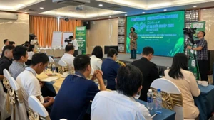 Quang cảnh phát động, triển khai cuộc thi Dự án Khởi nghiệp xanh lần 11.