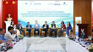 Các chuyên gia tham gia phiên thảo luận tại hội thảo.