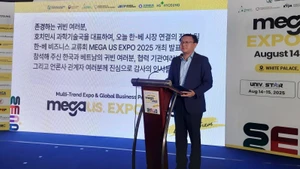 Ông Lâm Đình Thắng, Giám đốc Sở Khoa học và Công nghệ Thành phố Hồ Chí Minh phát biểu tại lễ công bố.