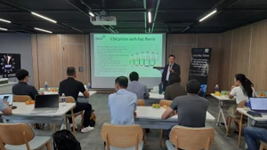 Quang cảnh chương trình “The First Demo Day 2025 - Kết nối nhà đầu tư trong và ngoài nước”.