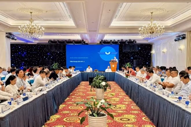 Toàn cảnh Hội nghị sơ kết công tác bảo đảm an toàn hàng không 6 tháng đầu năm và triển khai nhiệm vụ trọng tâm 6 tháng cuối năm 2026 của Cục Hàng không Việt Nam. (Nguồn ảnh: Cục Hàng không Việt Nam)