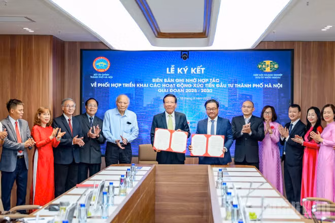 Sở Tài chính thành phố Hà Nội và Hiệp hội Doanh nghiệp đầu tư nước ngoài (VAFIE) chính thức ký kết Biên bản ghi nhớ hợp tác phối hợp triển khai các hoạt động xúc tiến đầu tư giai đoạn 2025-2030.