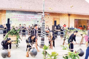 Tái hiện lễ hội truyền thống của dân tộc M'Nông tại Lâm Đồng gắn với phát triển du lịch.