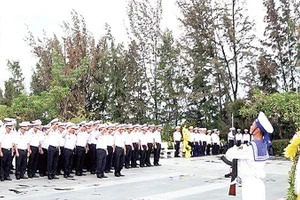 Quang cảnh lễ tưởng niệm. (Ảnh CTV)