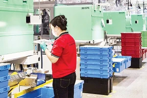 Sản xuất đồ chơi tại nhà máy LEGO Manufacturing Việt Nam, Khu công nghiệp Việt Nam-Singapore 3, Thành phố Hồ Chí Minh.