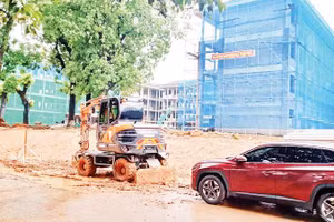 Các khối nhà học mới của Trường phổ thông vùng cao Việt Bắc sẽ được hoàn thiện, đưa vào sử dụng từ đầu năm học mới 2026-2027. 