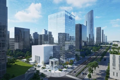 Phối cảnh dự án Tổ hợp không gian sáng tạo CMC - CCS Hà Nội.