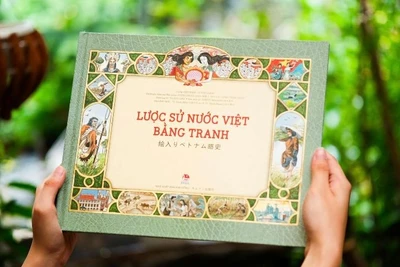 Cuốn sách “Lược sử nước Việt bằng tranh” - phiên bản song ngữ Việt-Nhật.