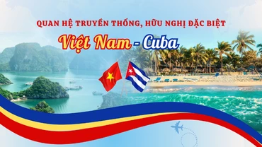 [Infographic] Quan hệ truyền thống, hữu nghị đặc biệt Việt Nam-Cuba