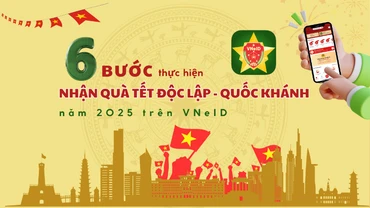 [Infographic] Hướng dẫn các bước nhận 100.000 đồng/người dịp Quốc khánh 2/9 trên VNeID