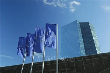 Trụ sở Ngân hàng Trung ương châu Âu (ECB) tại Frankfurt, Đức. (Ảnh: THX/TTXVN)