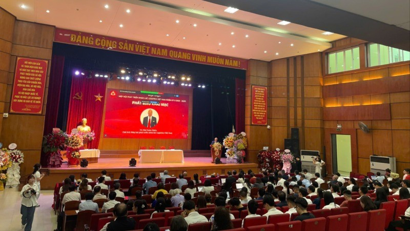 Đại hội lần thứ II Hiệp hội Phát triển nhân lực logistics Việt Nam. (Ảnh: QUỲNH TRANG)
