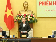 Chủ tịch Quốc hội Trần Thanh Mẫn chủ trì Phiên họp thứ tư của Hội đồng Bầu cử quốc gia.