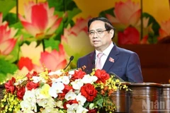 Thủ tướng Chính phủ Phạm Minh Chính phát động phong trào thi đua trong cả nước. (Ảnh: TRẦN HẢI)