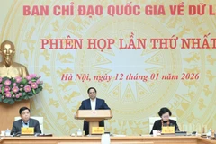 Thủ tướng Chính phủ Phạm Minh Chính chủ trì Phiên họp lần thứ nhất Ban Chỉ đạo quốc gia về dữ liệu. (Ảnh: TRẦN HẢI)