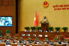 Quang cảnh phiên thảo luận của Quốc hội. (Ảnh: THỦY NGUYÊN)