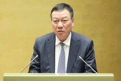 Tổng Thanh tra Chính phủ Đoàn Hồng Phong trình bày báo cáo. (Ảnh: DUY LINH)