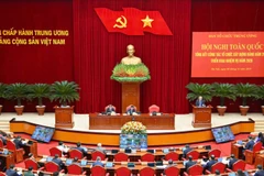 Hội nghị toàn quốc tổng kết công tác tổ chức xây dựng Đảng năm 2025, triển khai nhiệm vụ năm 2026. (Ảnh: THỦY NGUYÊN)