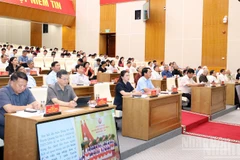 Đại biểu dự hội nghị tại Trung tâm hội nghị tỉnh Tuyên Quang.