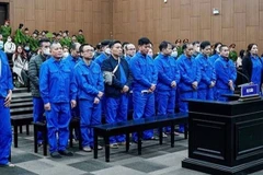 Quang cảnh phiên tòa.