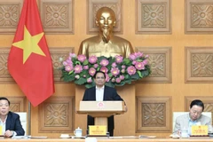 Thủ tướng Chính phủ Phạm Minh Chính chủ trì Phiên họp thứ 22 của Ban Chỉ đạo Nhà nước về các dự án, công trình giao thông trọng điểm. (Ảnh: TRẦN HẢI)