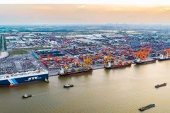 Cảng biển Hải Phòng lọt vào danh sách 100 cảng container năm 2025 có lưu lượng hàng hóa qua cảng lớn nhất thế giới do Tạp chí Lloyd's List của Anh công bố đầu tháng 9/2025. (Ảnh: LÊ ANH)