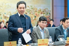 Đại biểu Hoàng Văn Cường (Đoàn thành phố Hà Nội). (Ảnh: DUY LINH)