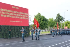 Lực lượng làm nhiệm vụ A80 của Quân khu 5 luyện tập.