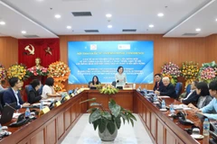 Hội thảo "Chia sẻ kinh nghiệm Cộng hòa Liên bang Đức về xây dựng khung pháp lý phát triển kinh tế số: Cân bằng giữa đổi mới sáng tạo và phát triển bền vững". (Ảnh: TL)