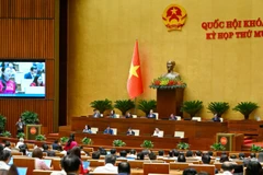 Quang cảnh Quốc hội chiều ngày 30/10. (Ảnh: THỦY NGUYÊN)