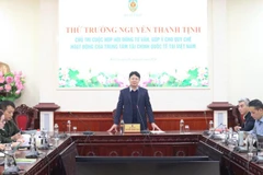 Thứ trưởng Tư pháp Nguyễn Thanh Tịnh chủ trì cuộc họp Hội đồng tư vấn, góp ý cho Quy chế hoạt động của Trung tâm tài chính quốc tế tại Việt Nam. (Ảnh: TL)