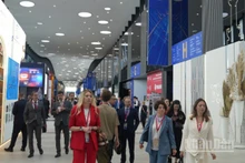 Chủ đề chính của SPIEF 2025 là “Các giá trị chung - cơ sở cho sự tăng trưởng trong thế giới đa cực”. (Ảnh: XUÂN HƯNG)