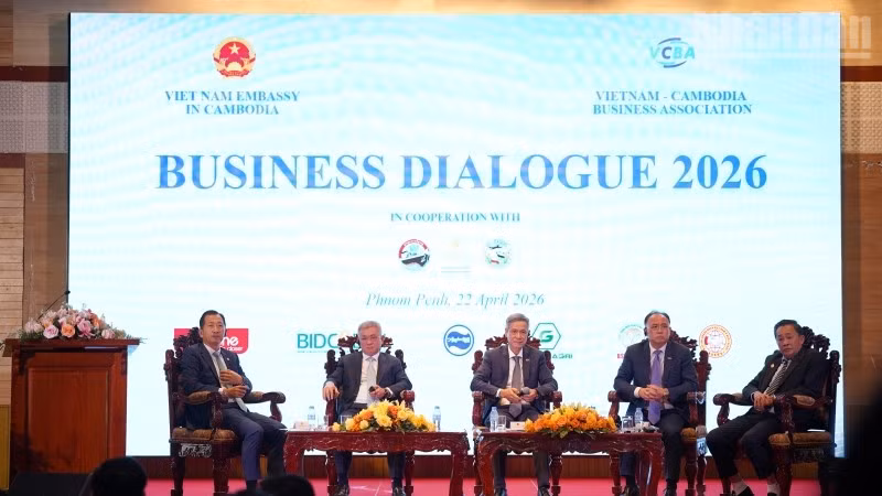 Đối thoại Doanh nghiệp 2026 do Đại sứ quán Việt Nam tại Campuchia tổ chức. (Ảnh: ĐINH TRƯỜNG)