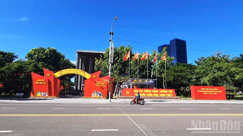 Trung tâm Hội nghị tỉnh Gia Lai sẵn sàng cho Đại hội.