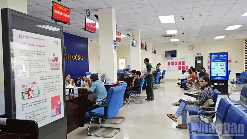 Trung tâm phục vụ hành chính công phường Quy Nhơn, tỉnh Gia Lai.