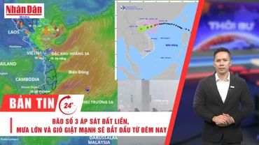 [Video] Thời sự 24h ngày 21/7/2025: Bão số 3 áp sát đất liền, mưa lớn và gió giật mạnh sẽ bắt đầu từ đêm nay