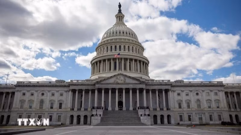 Tòa nhà Quốc hội Mỹ ở Washington, D.C. (Ảnh: THX/TTXVN)